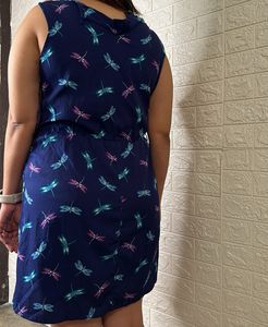 Blue Firefly Printed Dress