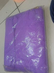 Purple &amp; Gold Embroidered Saree