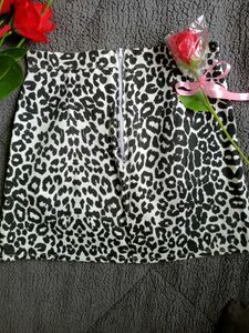 Leopard Printed Mini Skirt