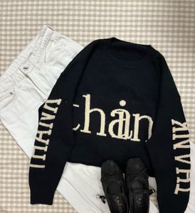 Stylish Black Knit Sweater