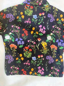 Floral Print Button-Down Shirt