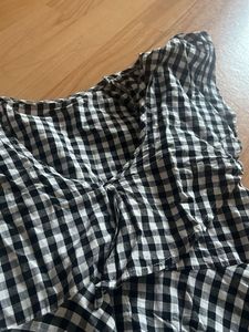 Cute Peplum Gingham Style Top