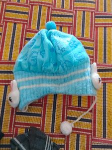 Adorable Blue Kids Winter Hat