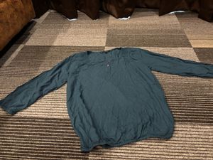 Peacock Blue Three-Quarter Sleeve Blouse