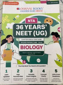 36 Yrs Neet UG Oswaal Book (biology)