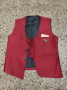 3 Piece Suit Set With Bow For 4-6 Yrs Boys