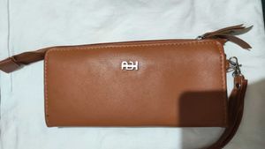 Leather Wallet Women Tan Colour