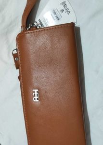 Leather Wallet Women Tan Colour