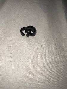 UNISEX Black Hoop Earrings / Studs