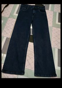 High waisted straight jeans for women girls
