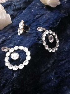 Stone Earring with Ring