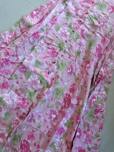 Floral Print Pink Dress