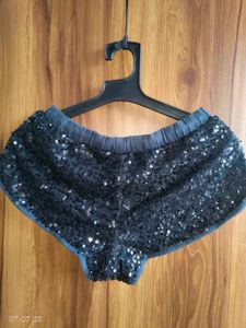 Sequin Embellished Shorts