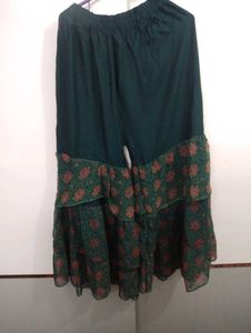 Beautiful Embroidered Sharara Three Piece Set