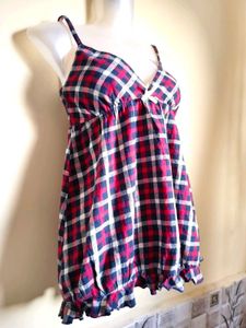 🎁Buy 2 Get 1 Free🎁 Plaid Cami Top Size S/M