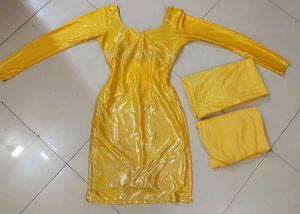 Chudidaar Suit And Dupatta Set Lycra Fabric