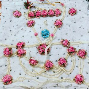 10 Piece Flower Pearl Jewellery