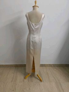 Elegant Satin Midi Dress