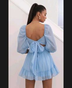 Baby Blue Mini Dress