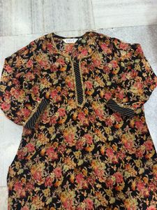 Floral Print Kurta