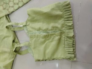 Elegant Green plazo top