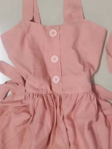 Peach Layered Dress