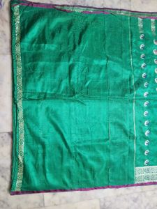 Banarsi Gajval Saree With Blouse Piece