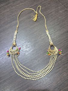 Ethnic Inspired Pearl Necklace &amp; Earring Set