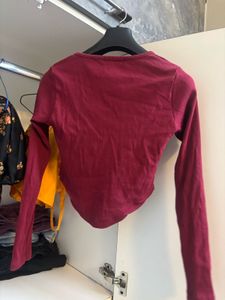zara corset type crop top