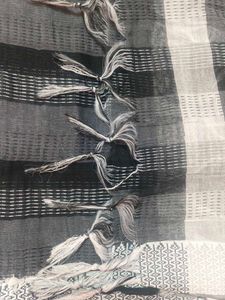 Striped Scarf with Tassels