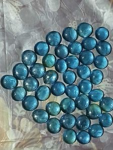 Glossy Blue pebbles(pack of 40)
