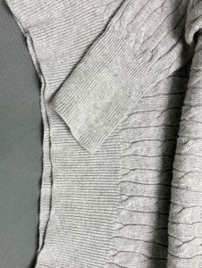 Uniqlo Gray Cable Knit Sweater