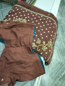 Full Work Saree In Double Shead