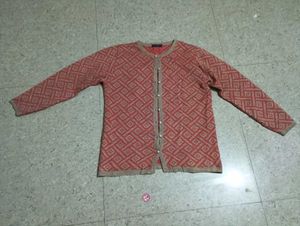 Patterned Knit Cardigan