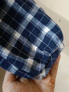 Plaid tiered tunic top