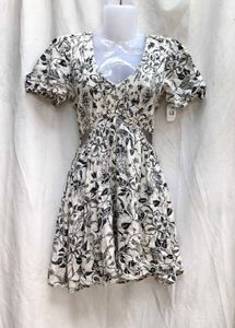 101610. Floral Cutout Mini Dress