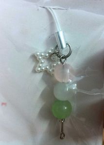 🌸 Handmade Mini Phone Charm with Beads &amp; Star ⭐