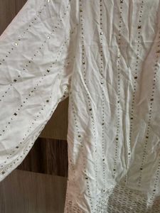 White Embellished Top