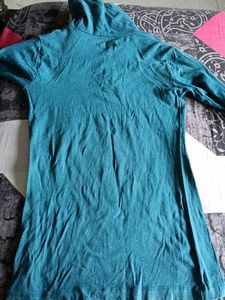 Blue Turtleneck Dress w/ Star
