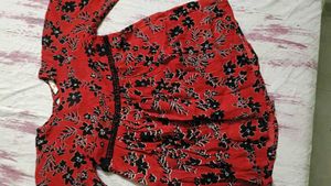 Floral Print Mini Kurti