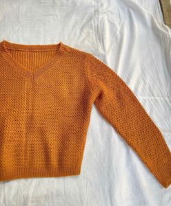 WINTER Knit V-Neck Pull over Sweater