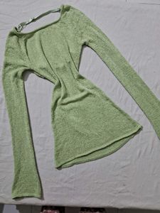 Green Long Sleeve Dress