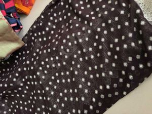 Elegant Black &amp; Silver Sari