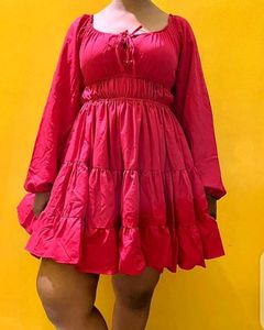 Femme Corset Flare Mini Dress 🌷💗✨