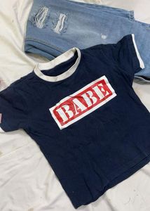 Crop Fitted T Shirt