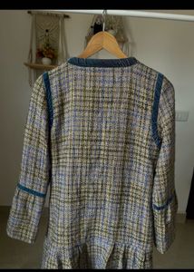 CHANEL Woven Tweed Jacket Shift DRESS