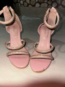 Pink Pencil Heel For All Party Wear