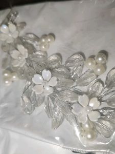 Pearl &amp; Crystal Hair Vine