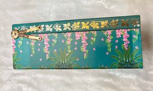 Desi Traditional Peacock Print Suitcase Box