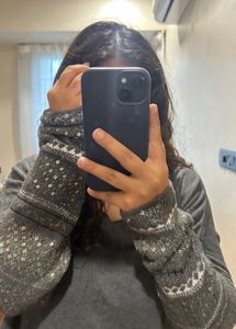 Bling Grey Knit Sweater
